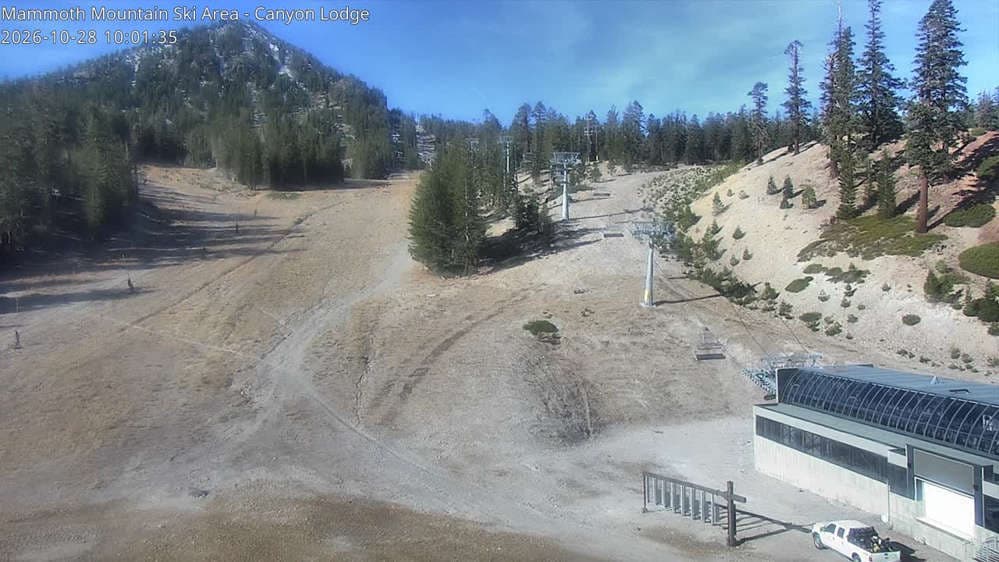 Mammoth Mountain - Canyon Lodge Lincoln Mountain Webcam