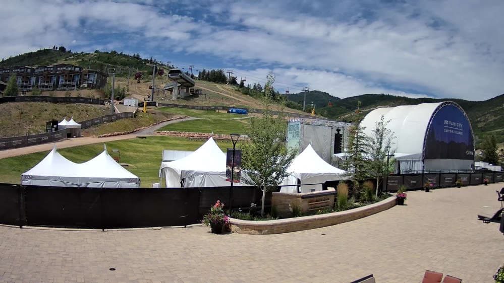 Canyons Village Ski Beach