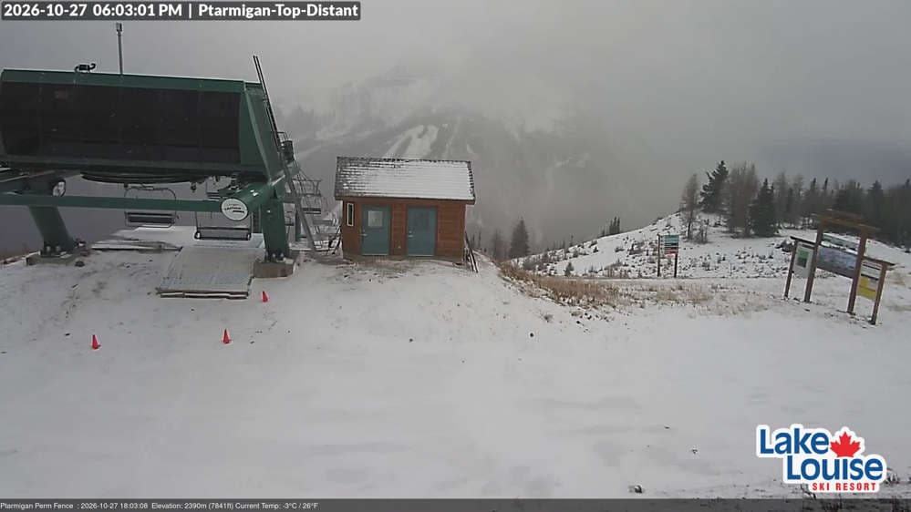 Lake Louise Mountain Fairmont Chateau Cam