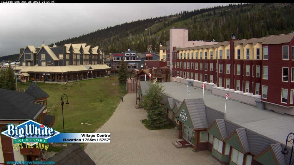 Big White Ski Resort Village Centre Cam