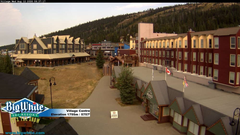 Big White Ski Resort Village Centre Cam