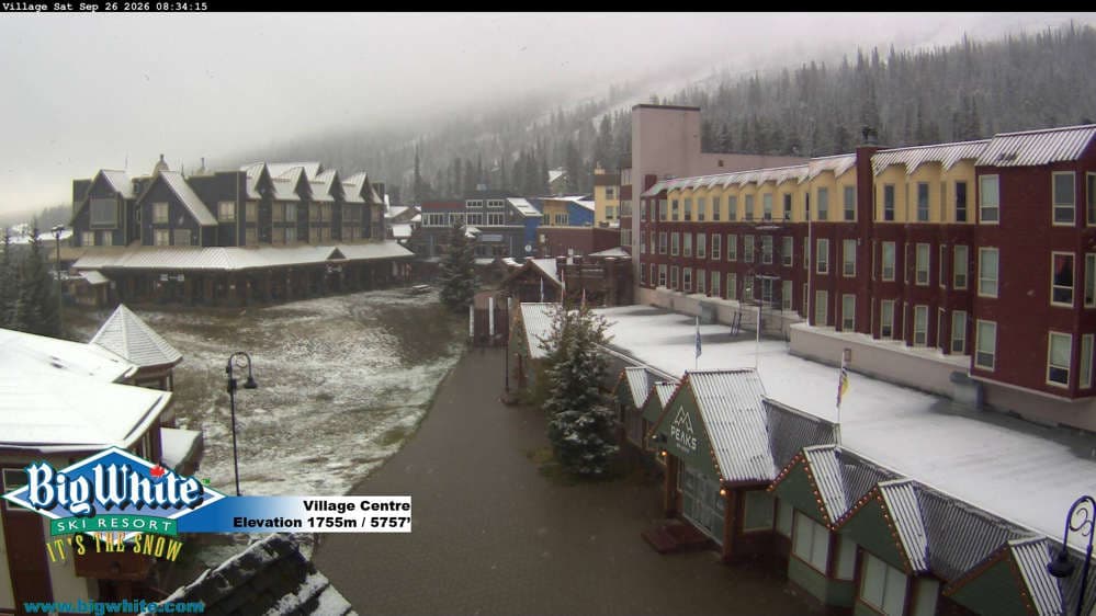 Big White Ski Resort Village Centre Cam