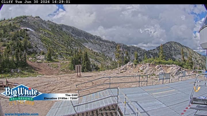Big White Ski Resort cliff webcam