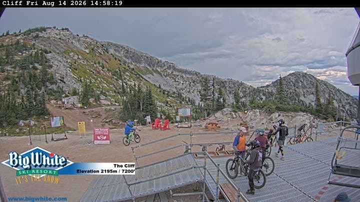 Big White Ski Resort cliff webcam