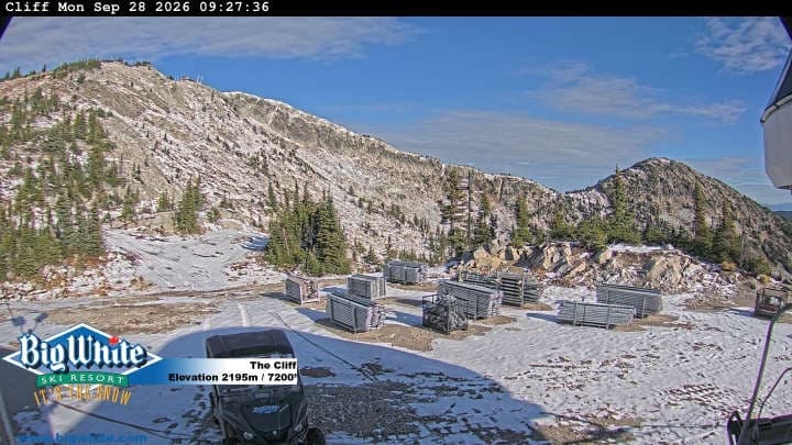 Big White Ski Resort cliff webcam