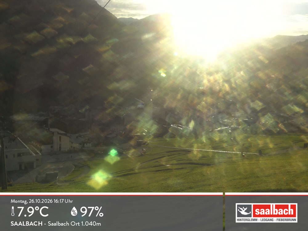 Saalbach - Webcam auf 1040m Höhe in Saalbach