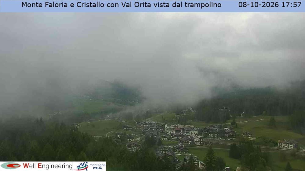 Cortina - Vista Monte Faloria e Cristallo dal trampolino
