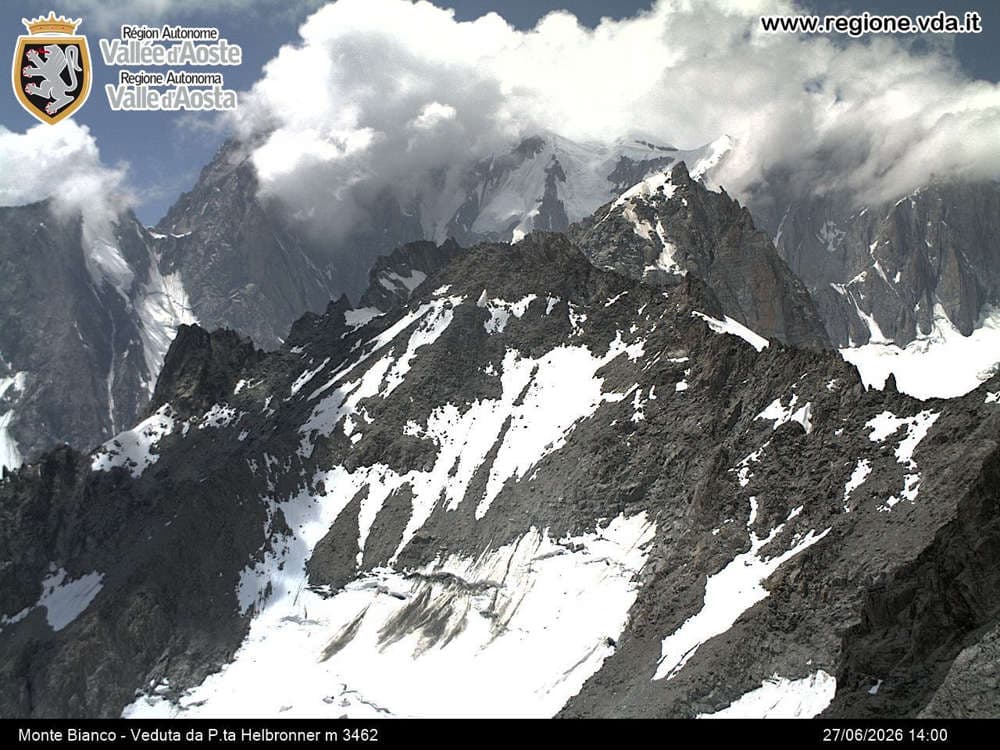 Courmayeur - Monte Bianco - Veduta da Punta Helbronner