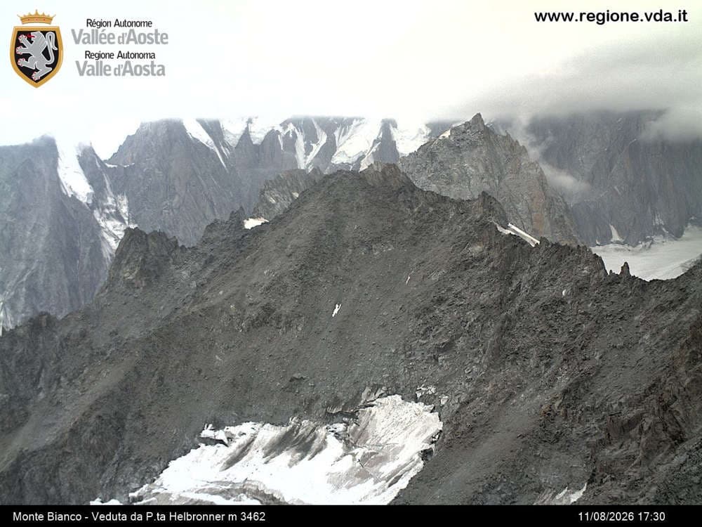 Courmayeur - Monte Bianco - Veduta da Punta Helbronner