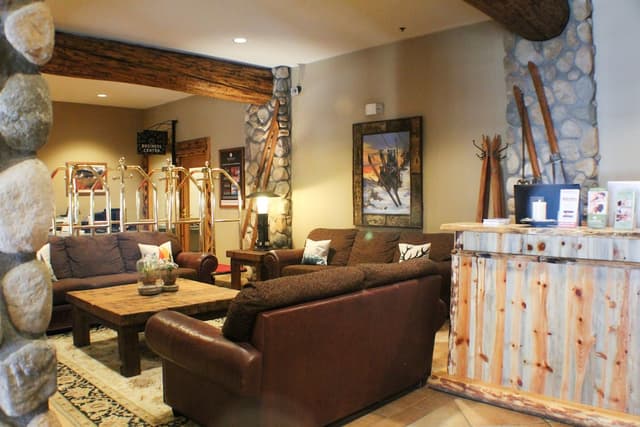 Lobby of Grand Lodge by Crested Butte Lodging